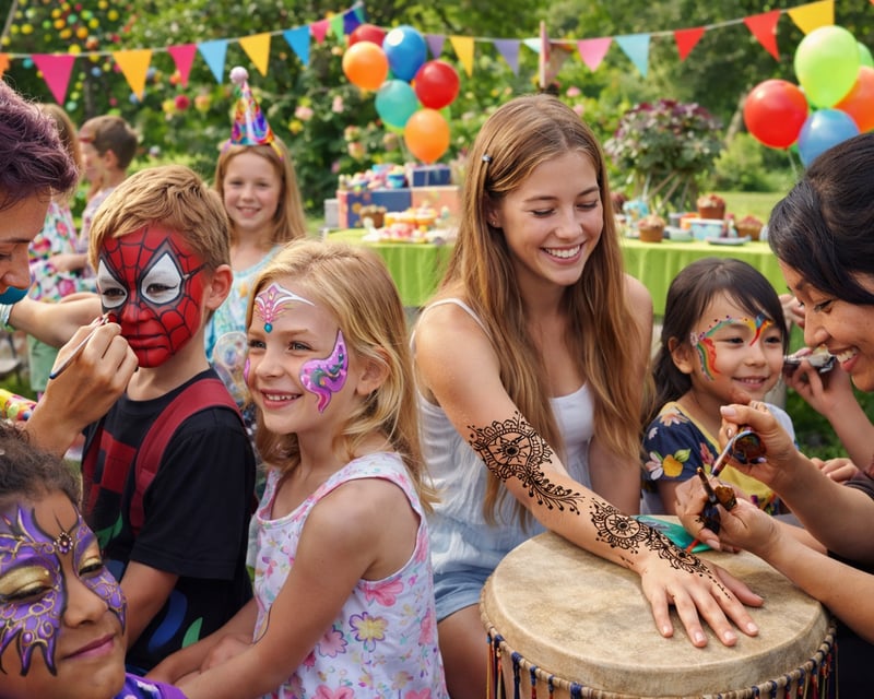 Mobile Henna & Face Painting for Parties Near Inglis, FL