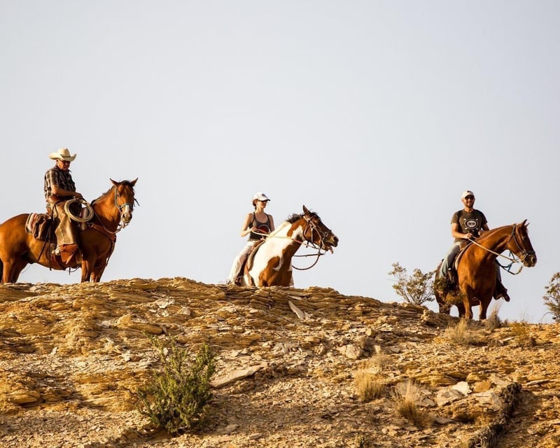 Sunset Horseback Trail Ride in Lajitas Near Big Bend