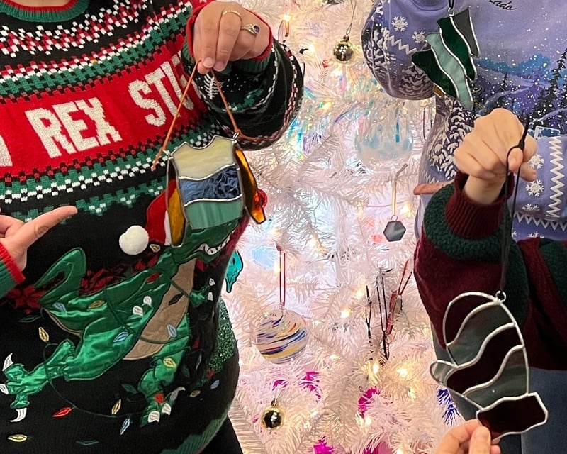 Holiday Stained Glass Ornament Class in Boulder