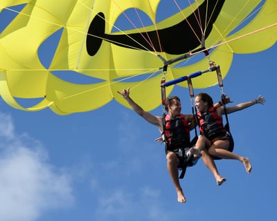 Parasailing & Tandem Jet Ski Package in Maunalua Bay