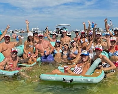 Full-Day Private Pontoon Charter to Shell Island