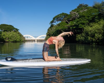 SUP Yoga Class in Haleiwa