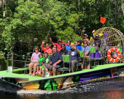 Spot Alligators & Eagles on Airboat Ride