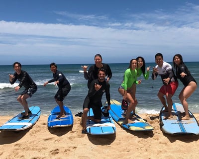 Private Group Surf Lesson on Oahu North Shore