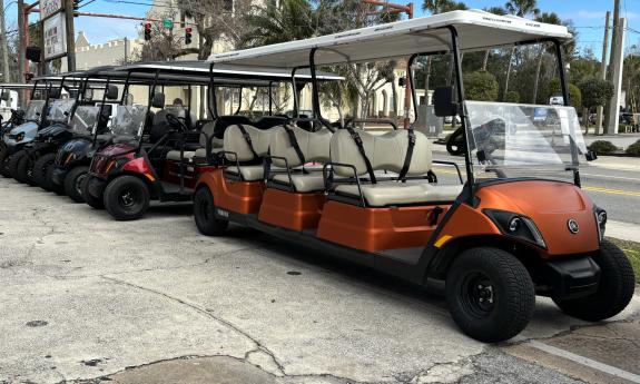 Eight-Passenger Street Cart Rental in St. Augustine