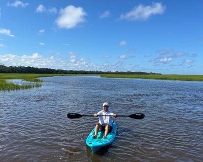 Single Kayak Rental at Amelia and the Talbot Islands