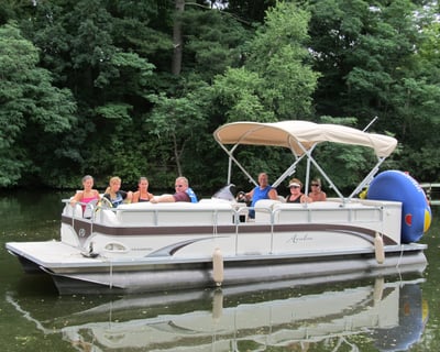 Tubing Pontoon Rental on Lake Delton