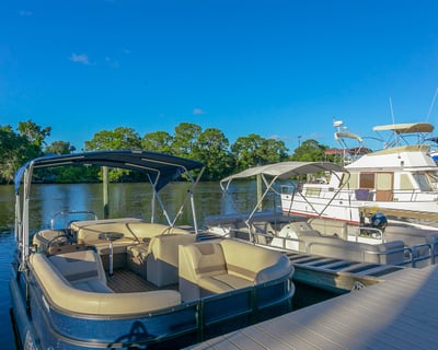 Pontoon Boat Rental on Indian River Lagoon with Fuel