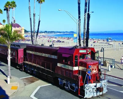 Ride a Round-Trip Beach Train to Santa Cruz Beach Boardwalk