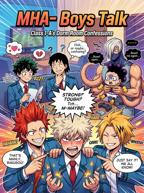Boy Talk in the Dorm: Class 1-A's Secret Types