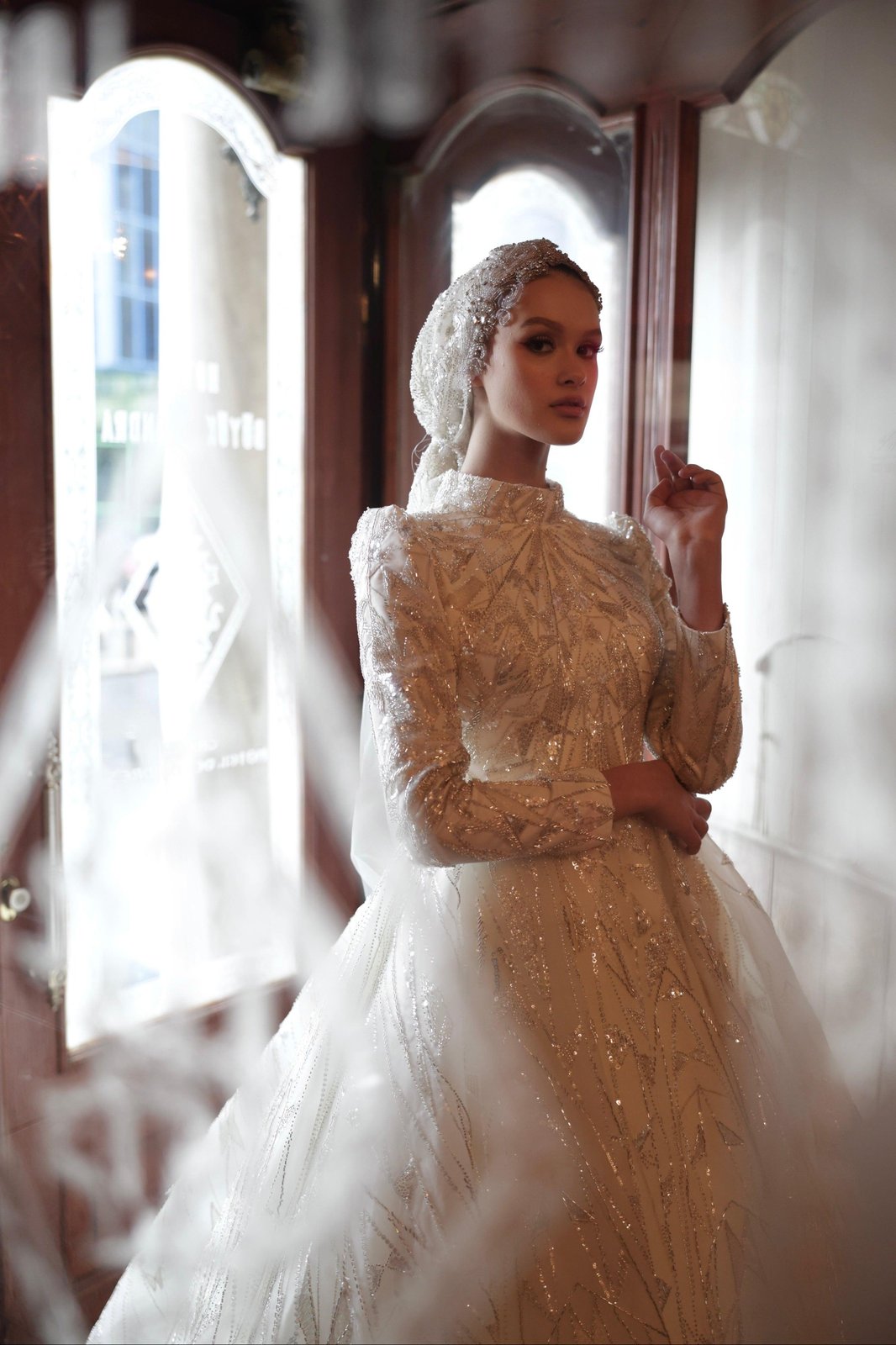 Milana İşlemeli Gelinlik - Beyaz