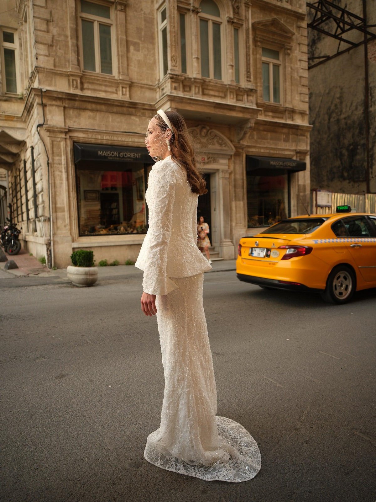 Bohem Korseli Elbise - Beyaz