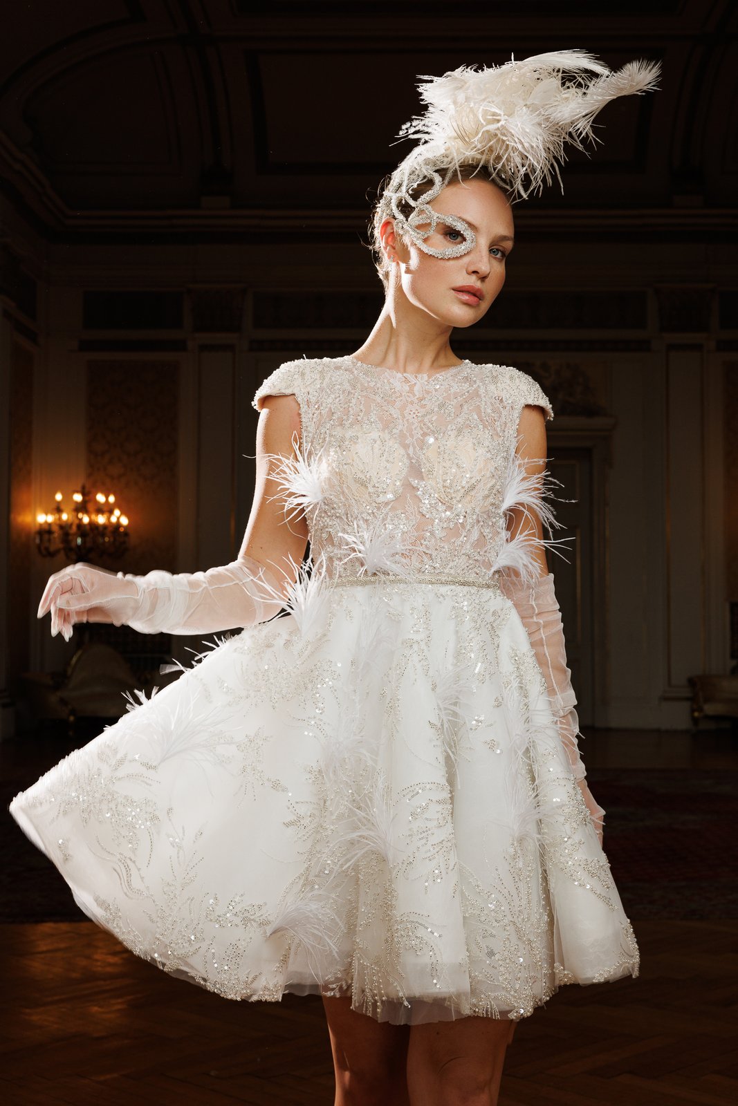 Chelsea Mini Elbise - Beyaz