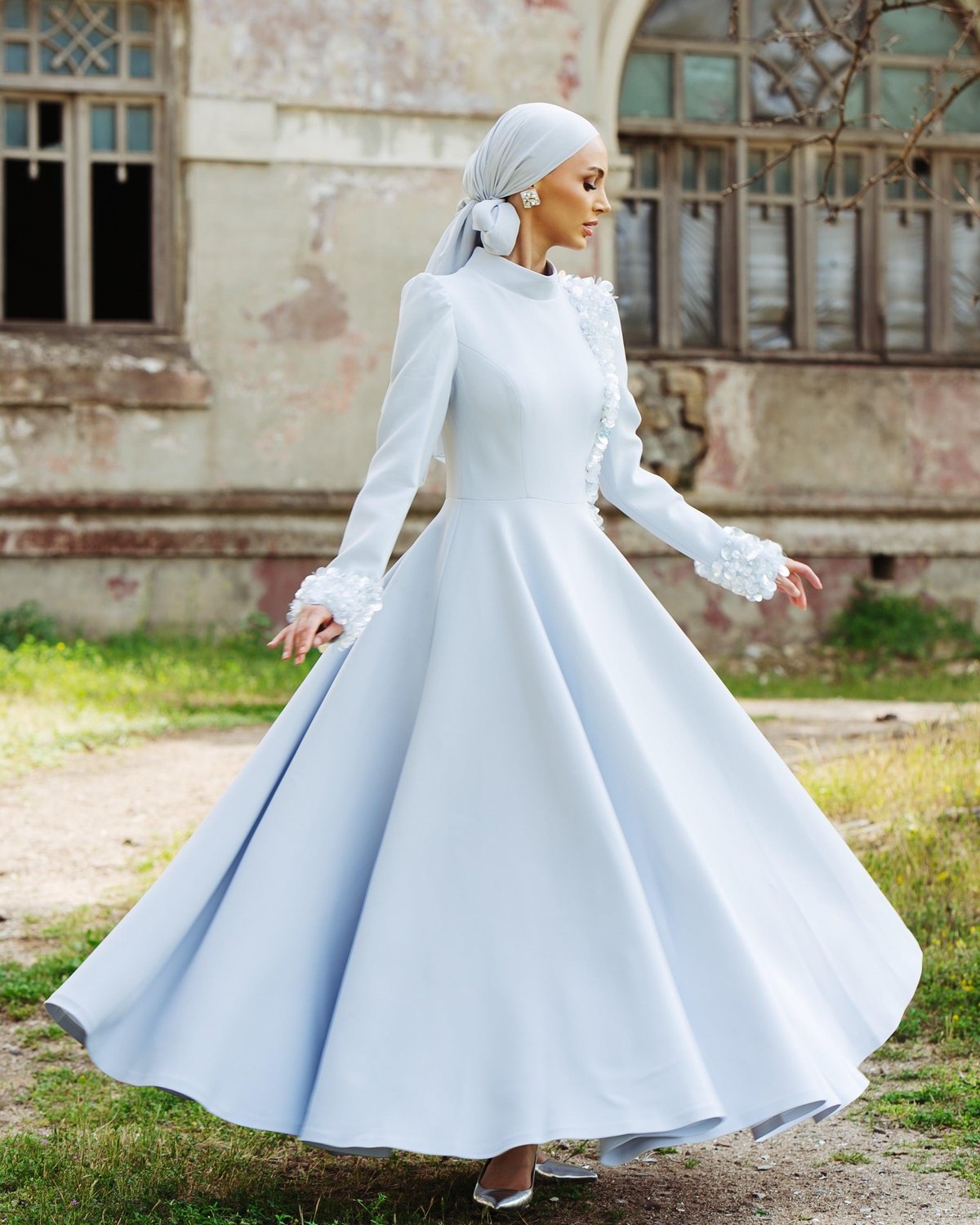 Zuki Midi Boy Elbise - Gri