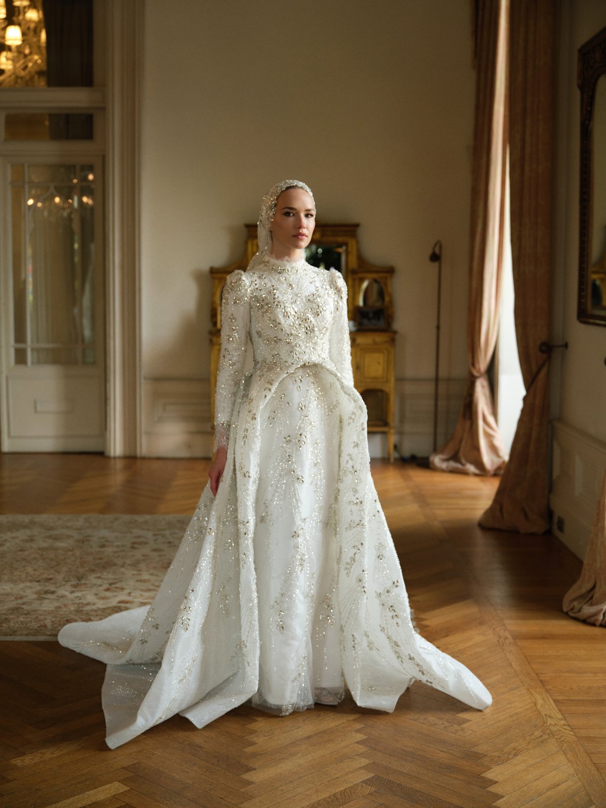 Nile Kasnak Gelinlik II - Beyaz