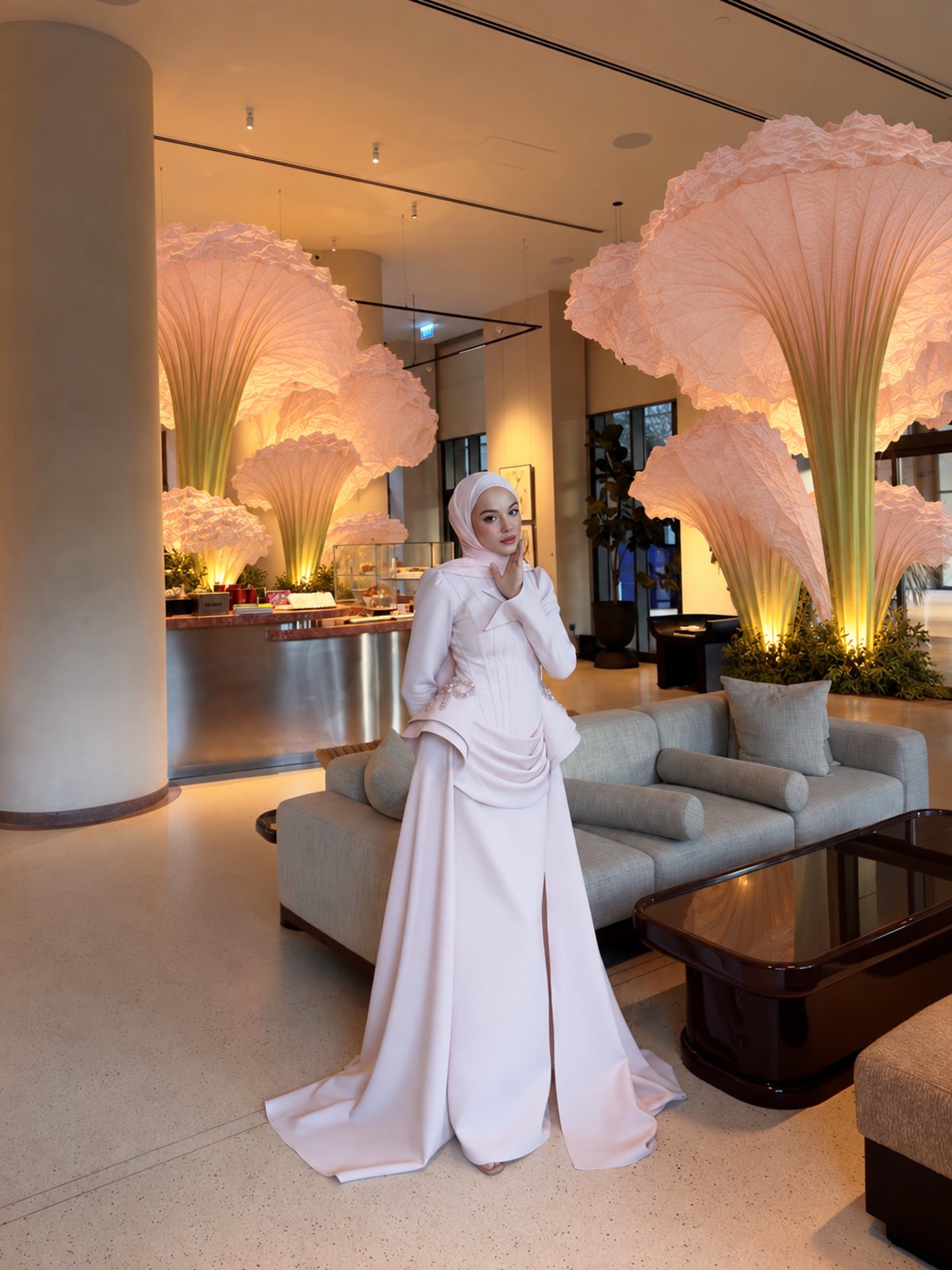 Scarlet Fiyonk Detaylı Elbise - Pembe