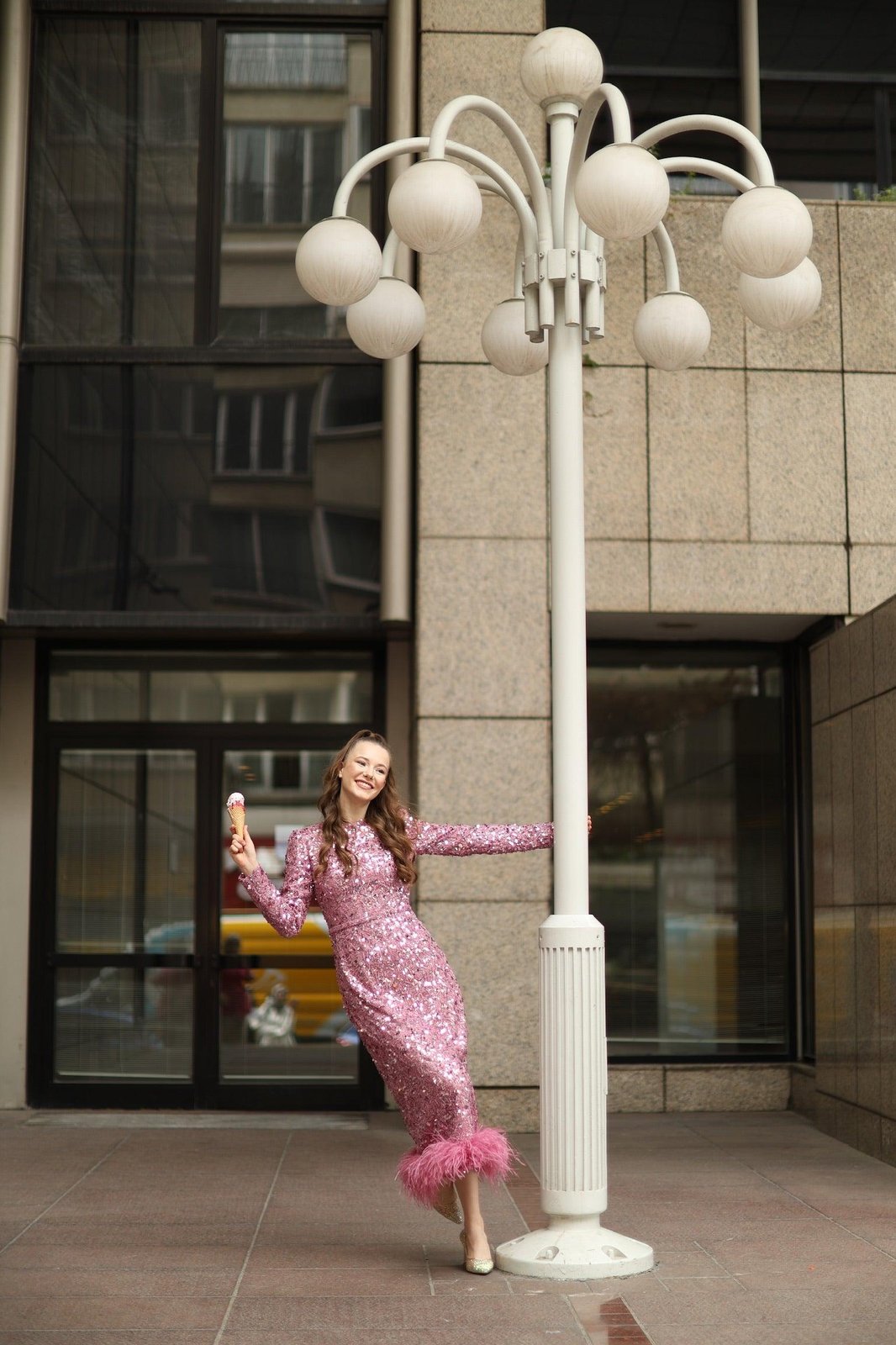 Alessa Kalem Elbise - Pembe