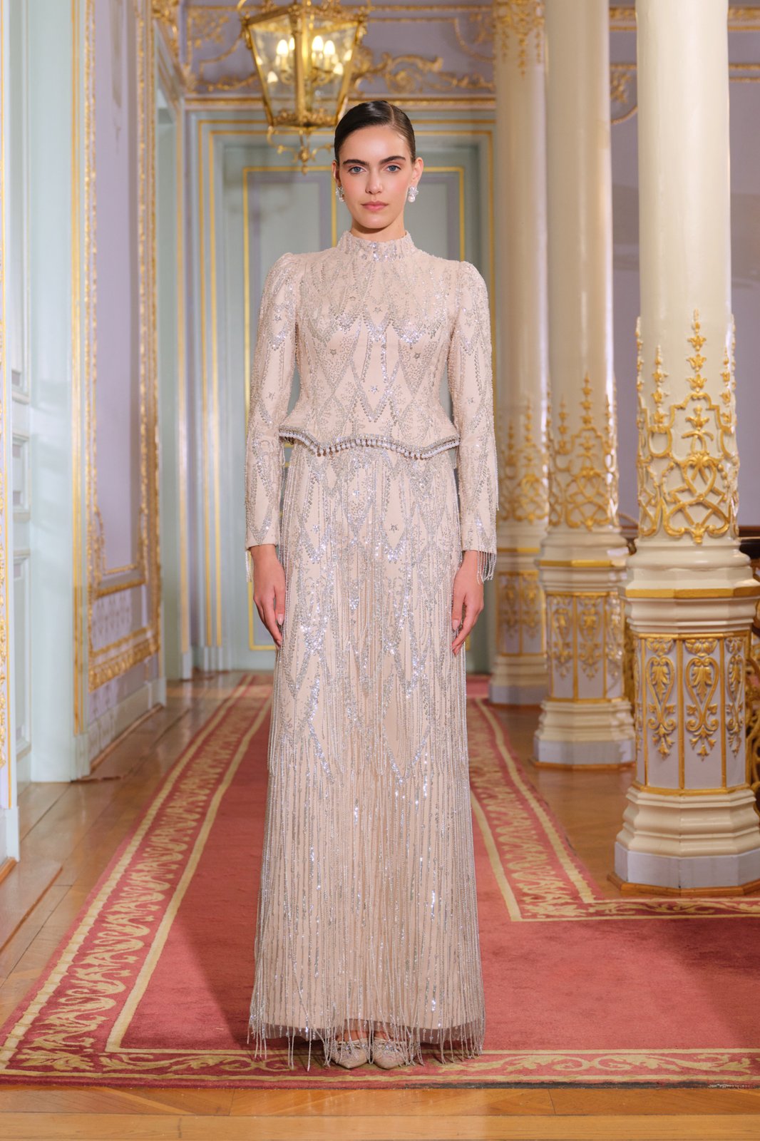 Terra Taş Püsküllü Elbise - Bej