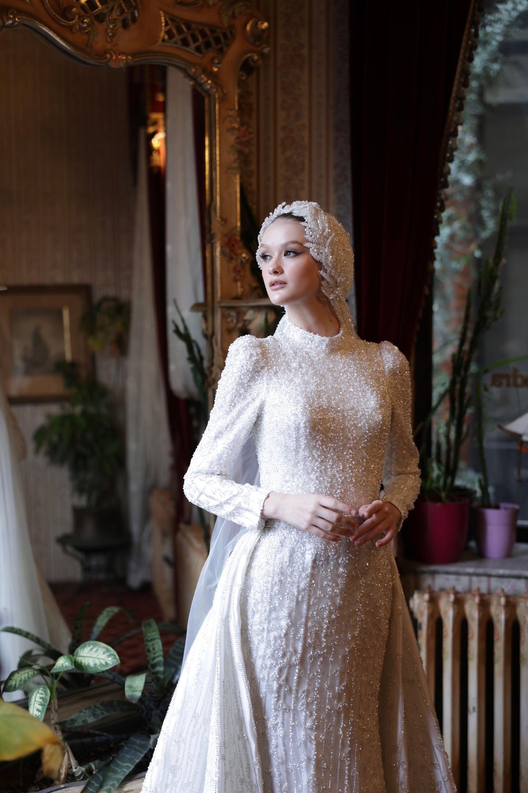 Oscar Kuyruklu Gelinlik - Beyaz