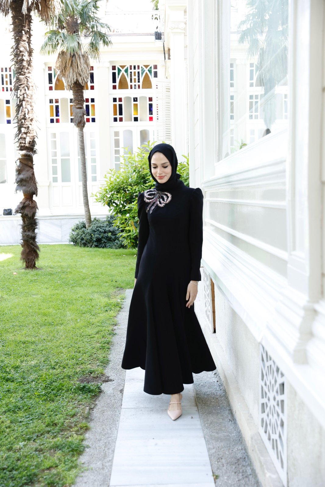 Dolce Midi Boy Elbise - Siyah