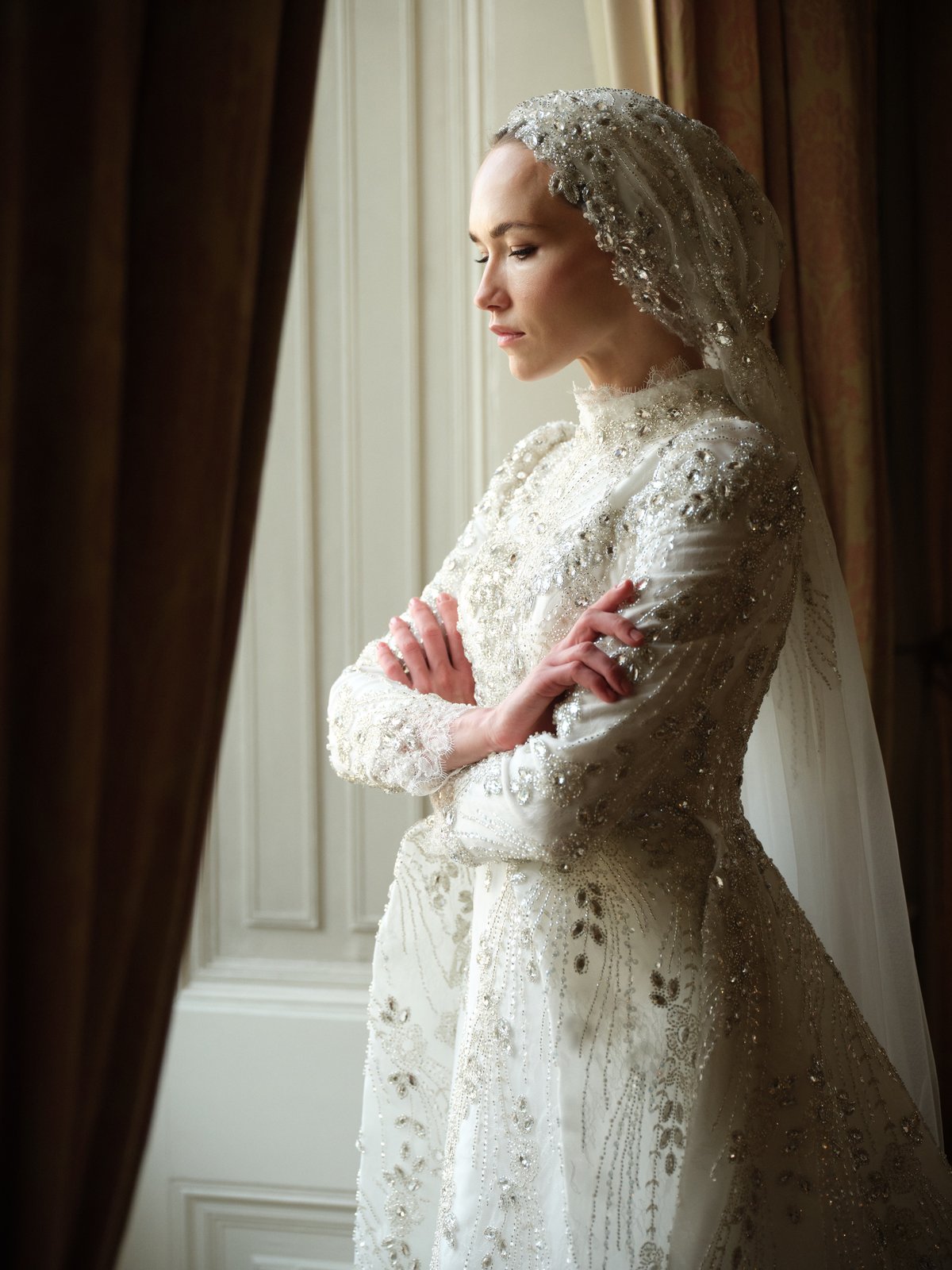 Nile Kasnak Gelinlik II - Beyaz