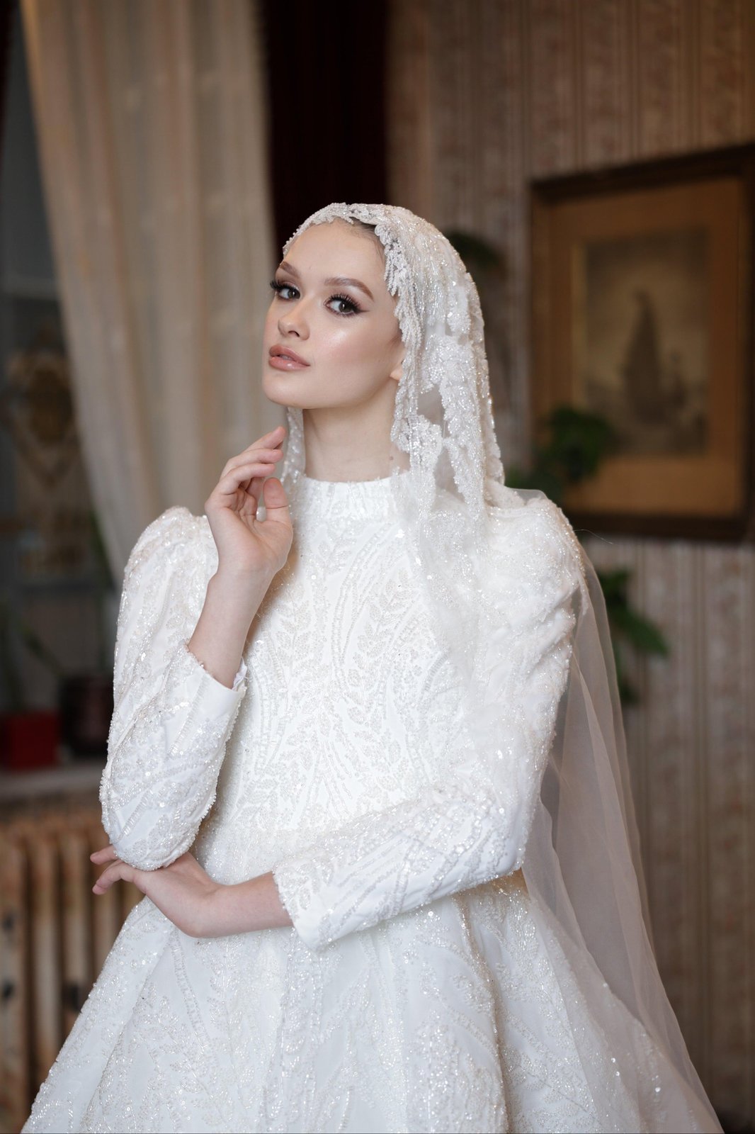 Agneta Kasnak Gelinlik - Beyaz