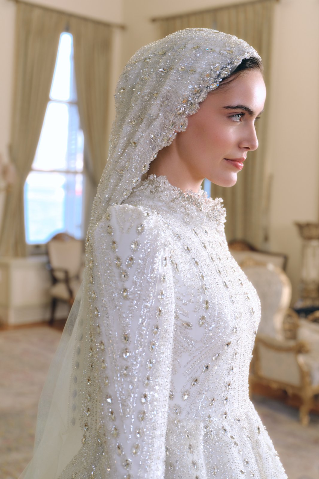 Morgane Kasnak Gelinlik - Beyaz