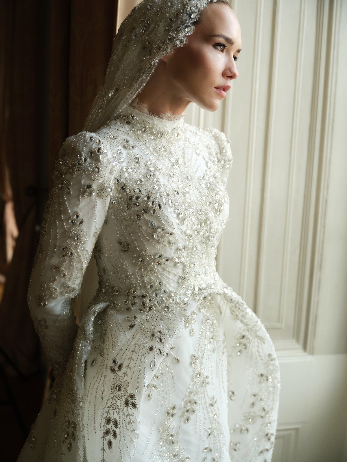 Nile Kasnak Gelinlik II - Beyaz