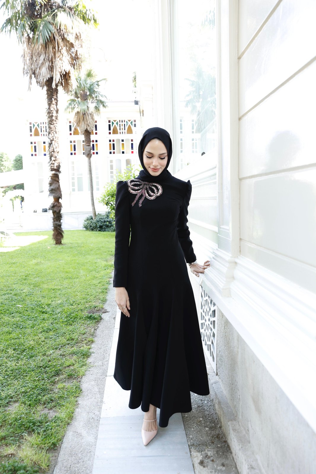 Dolce Midi Boy Elbise - Siyah