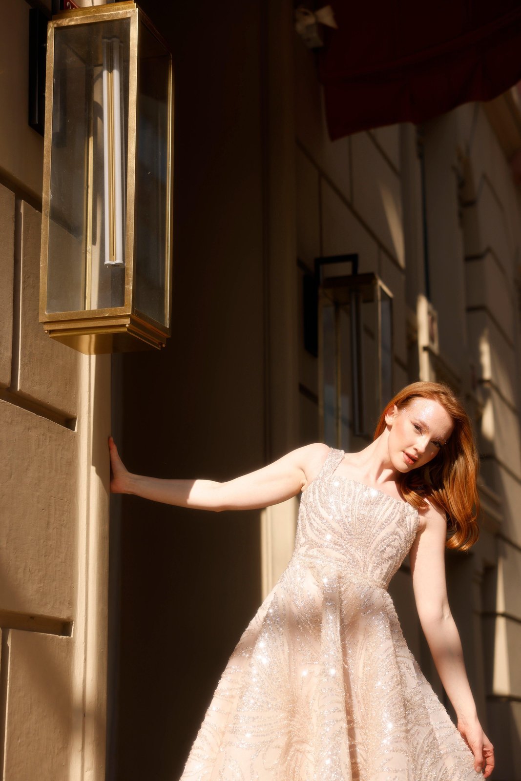 Padme Midi Boy Elbise - Bej