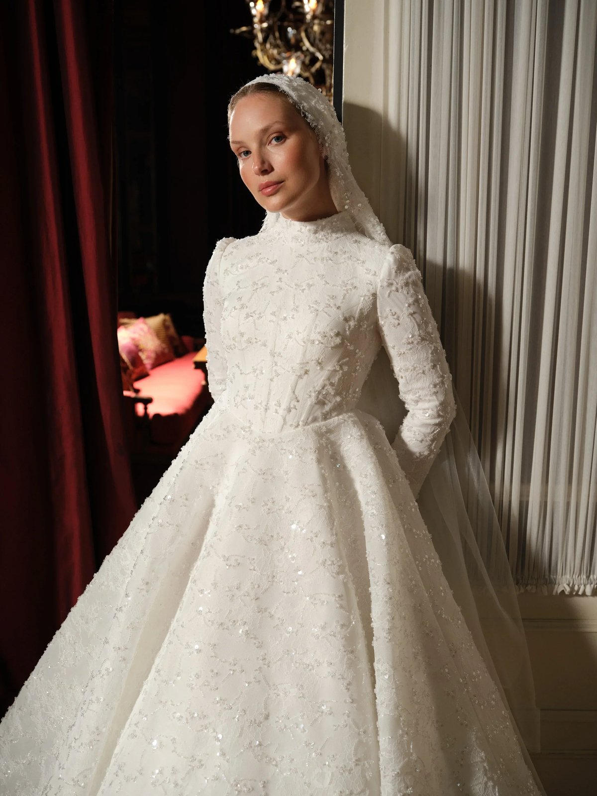 Romance Fransız Dantel Gelinlik