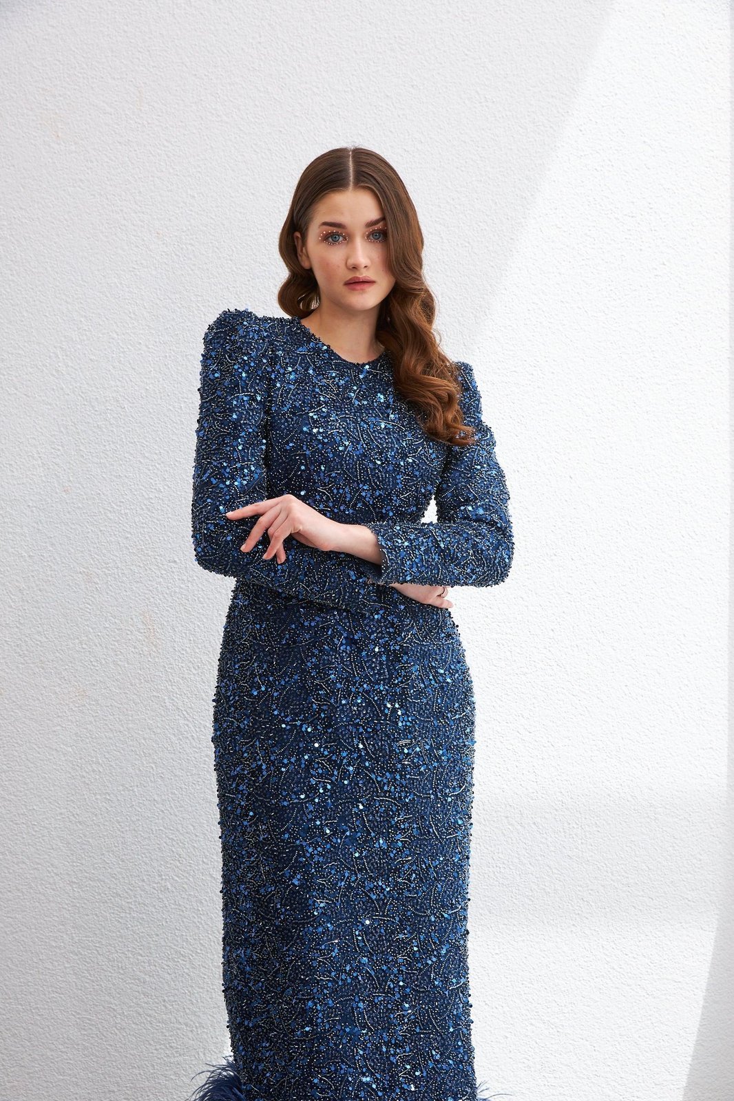 Alessa Kalem Elbise - Lacivert