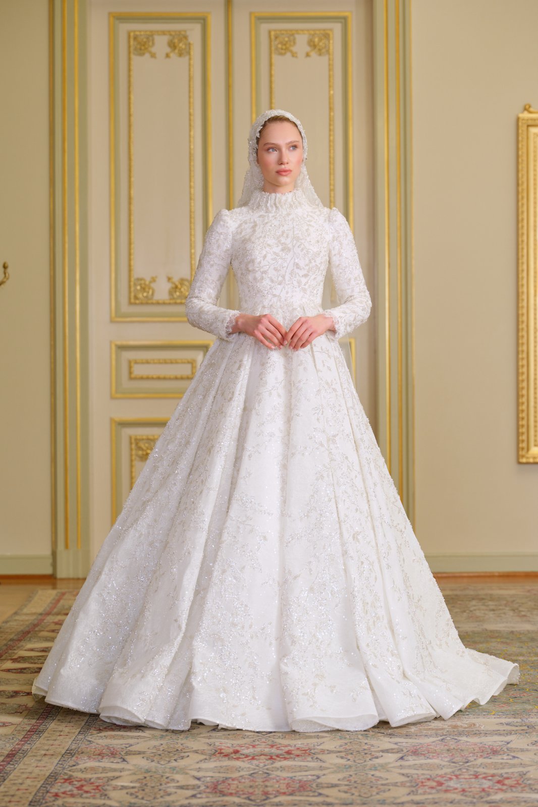 Serande Dantel İşlemeli Gelinlik