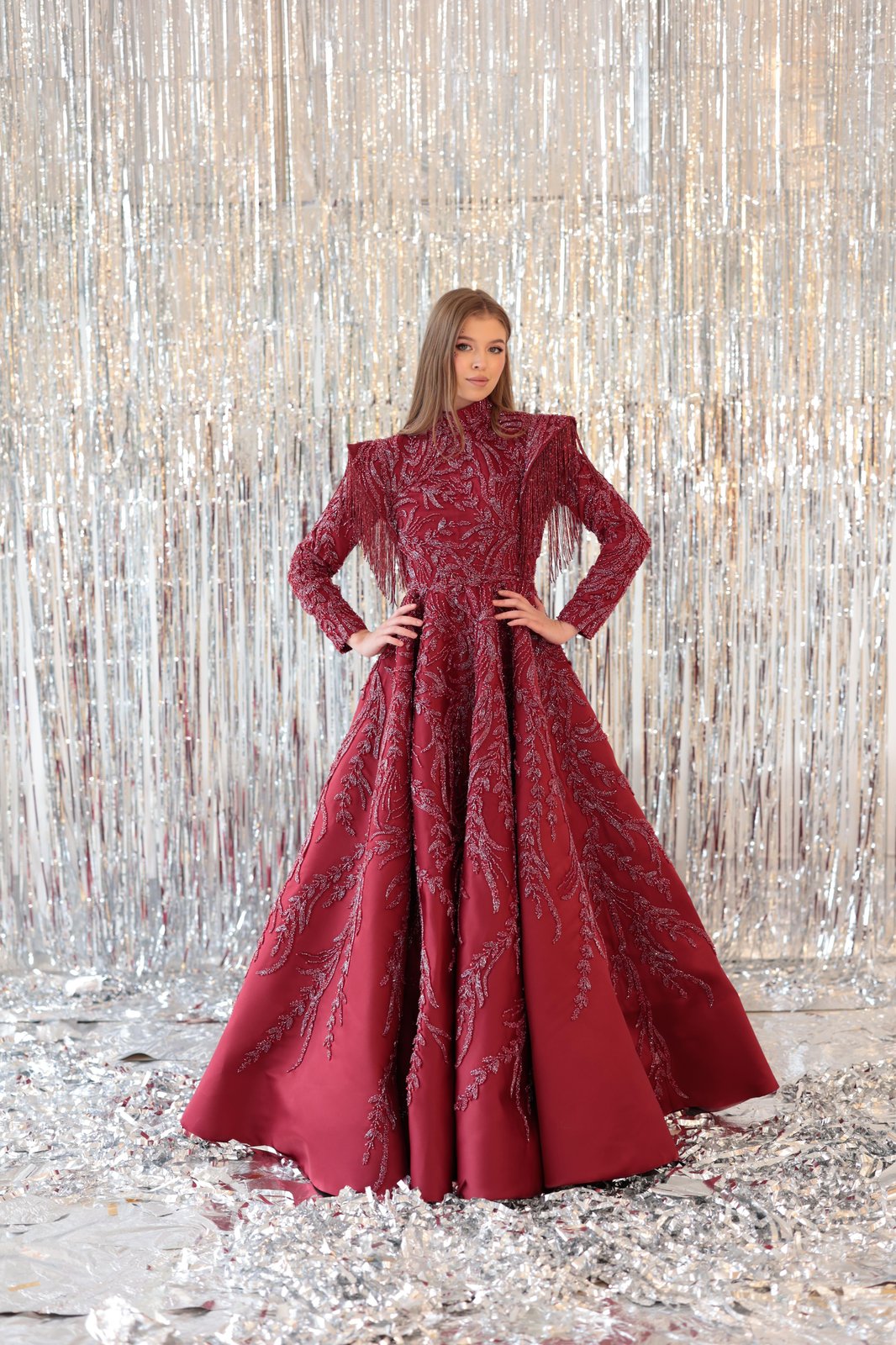 Darcy Omuz Detaylı Elbise