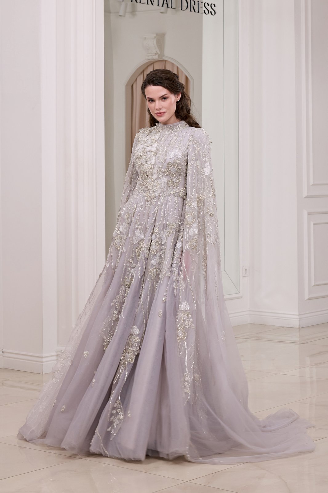 Bloom Kasnak Elbise - Gri