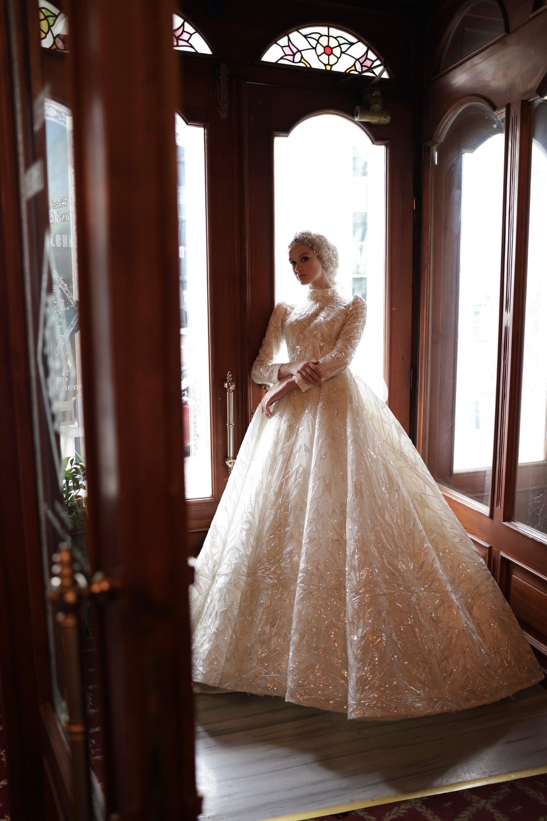 Milana İşlemeli Gelinlik - Beyaz