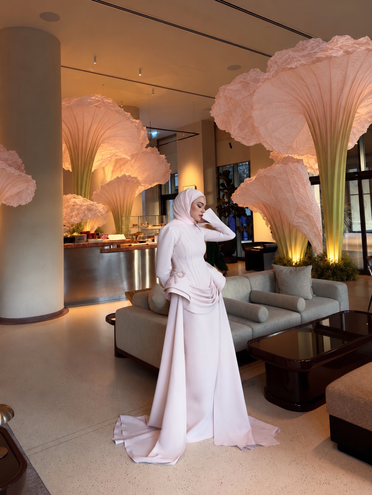 Scarlet Fiyonk Detaylı Elbise - Pembe