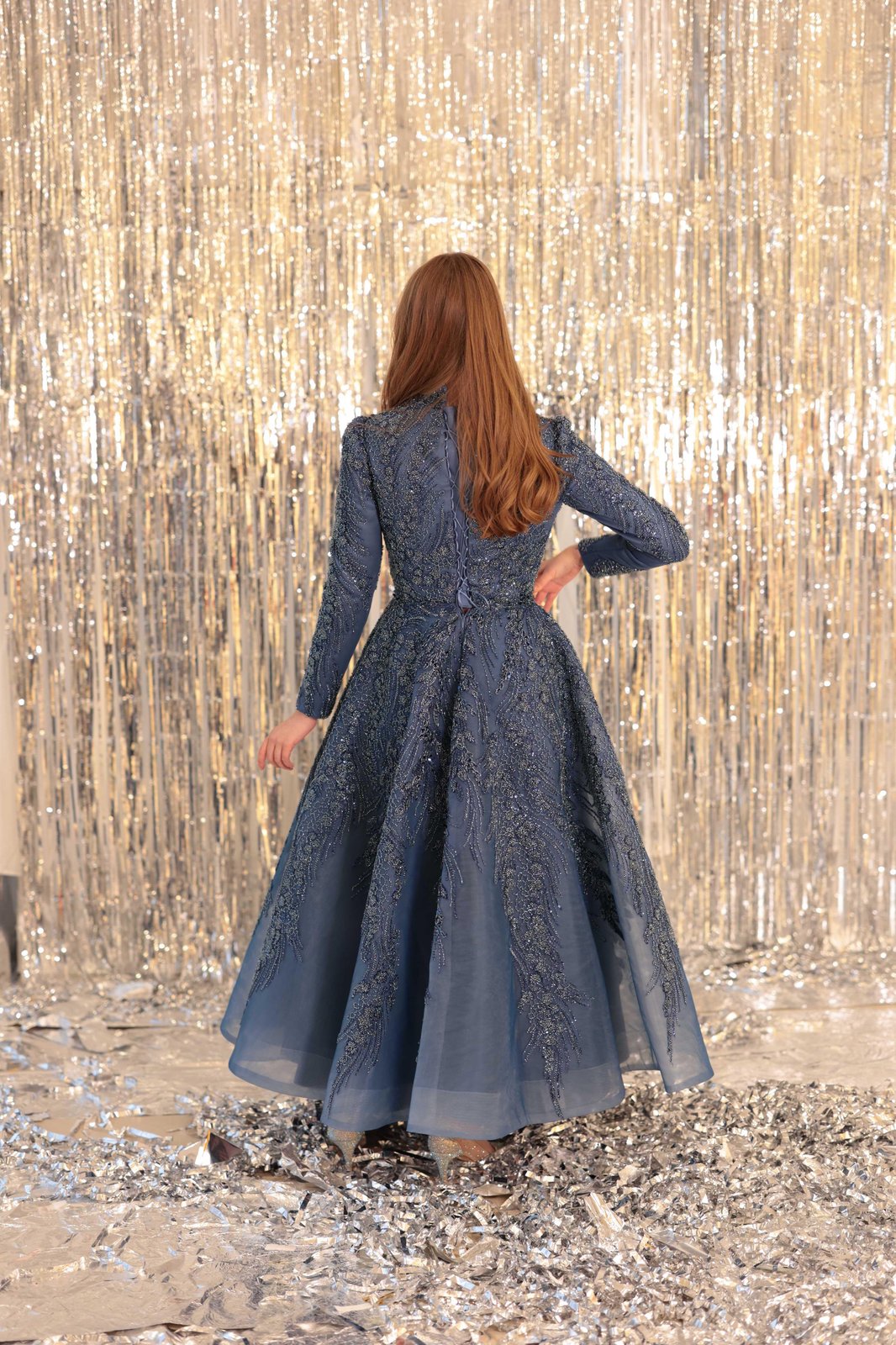 Lexi Midi Boy Elbise - Lacivert