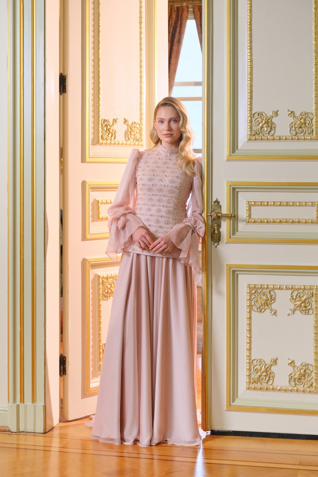 Denise Korseli Elbise - Pembe