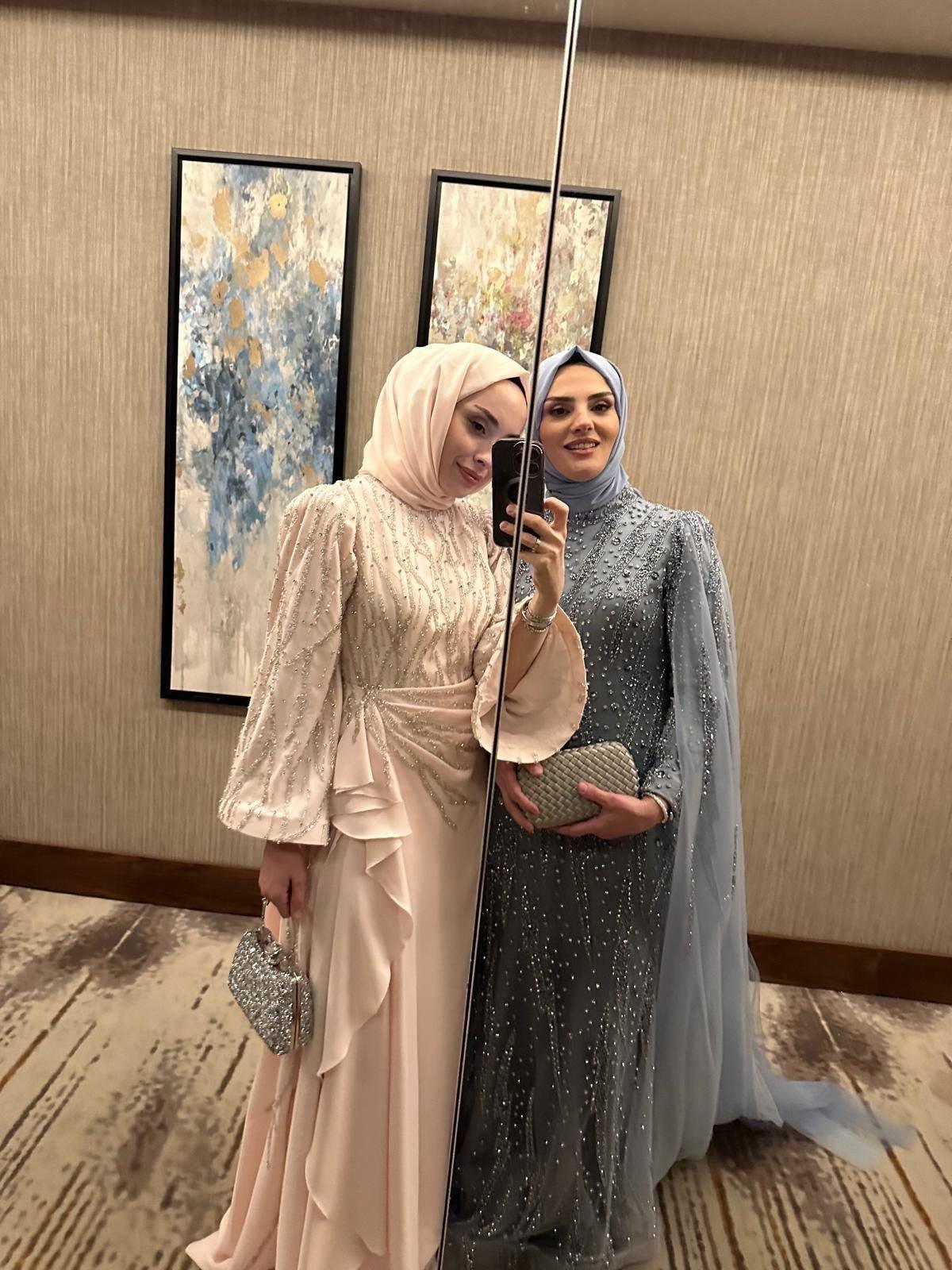 Brillar Kasnak Elbise - Pembe