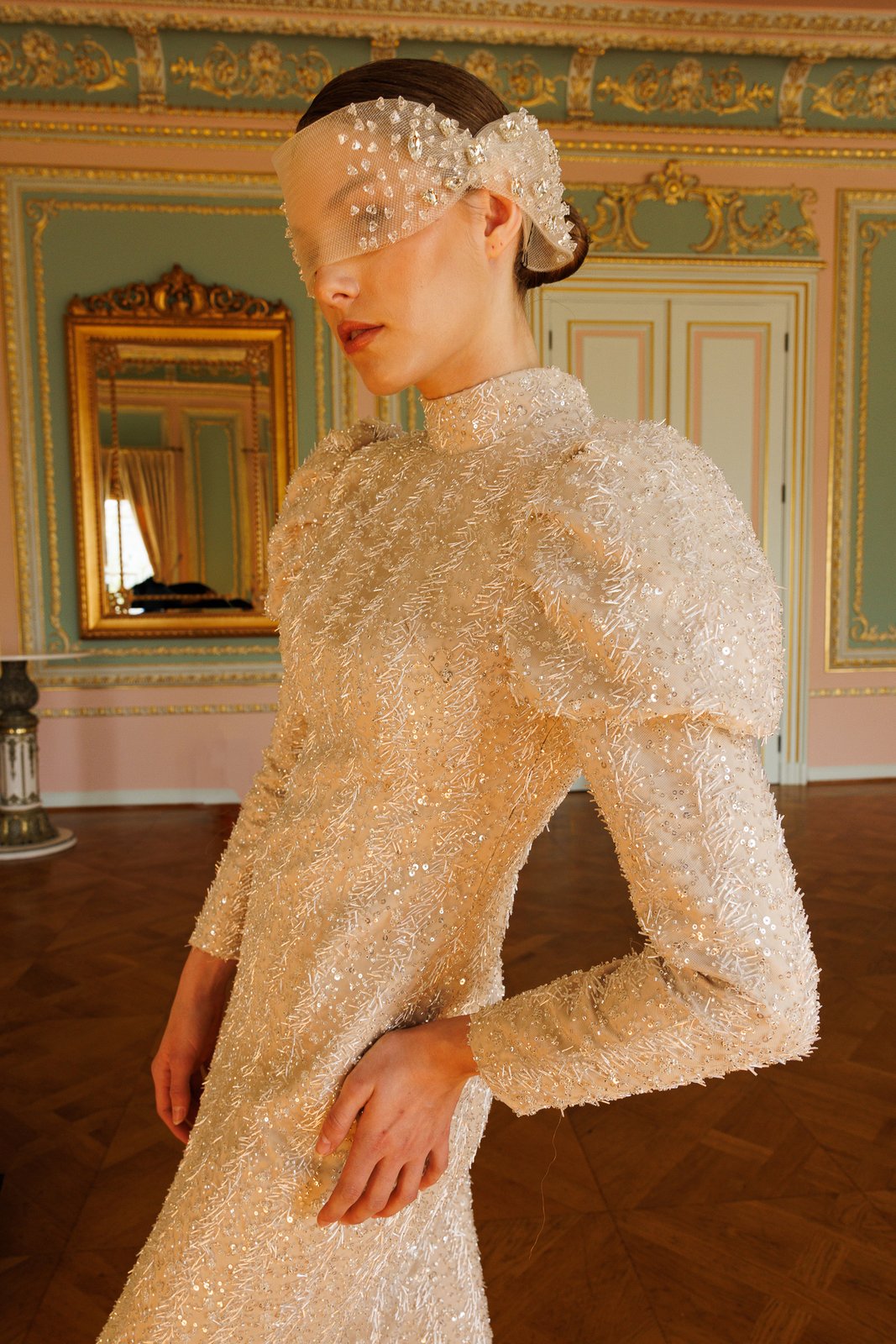 Helsa Balon Kol Elbise - Bej