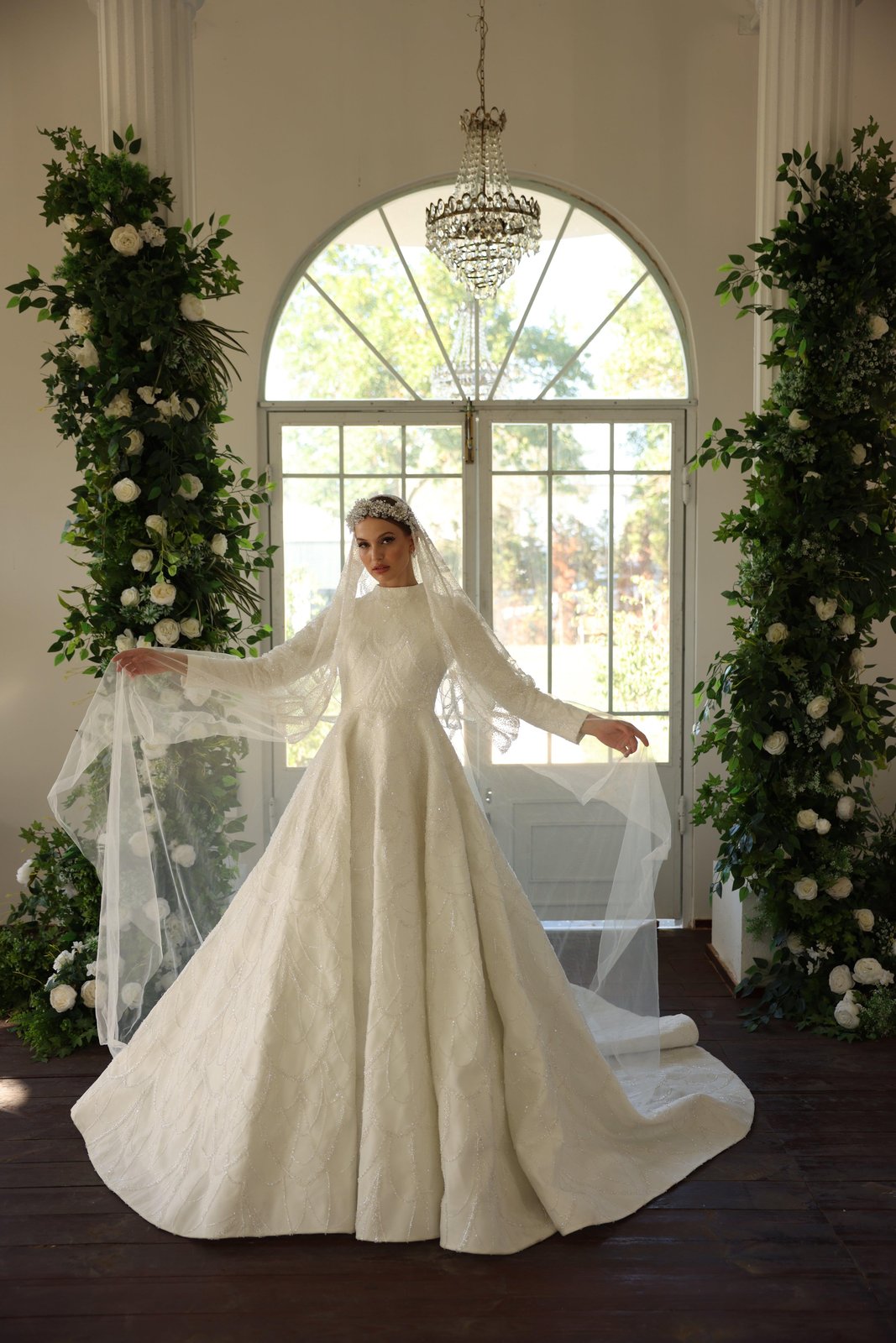 Chance İşlemeli Gelinlik - Beyaz