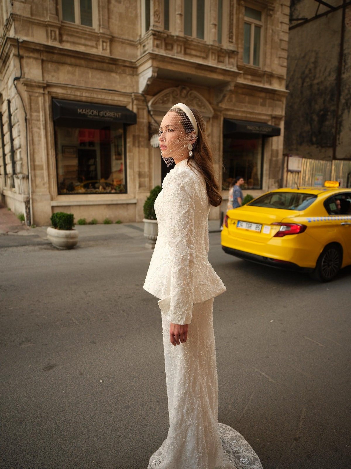 Bohem Korseli Elbise - Beyaz