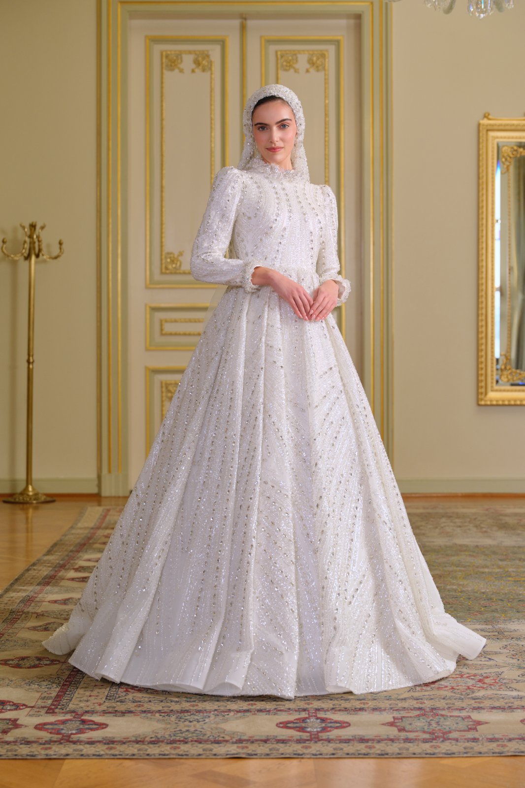 Morgane Kasnak Gelinlik - Beyaz