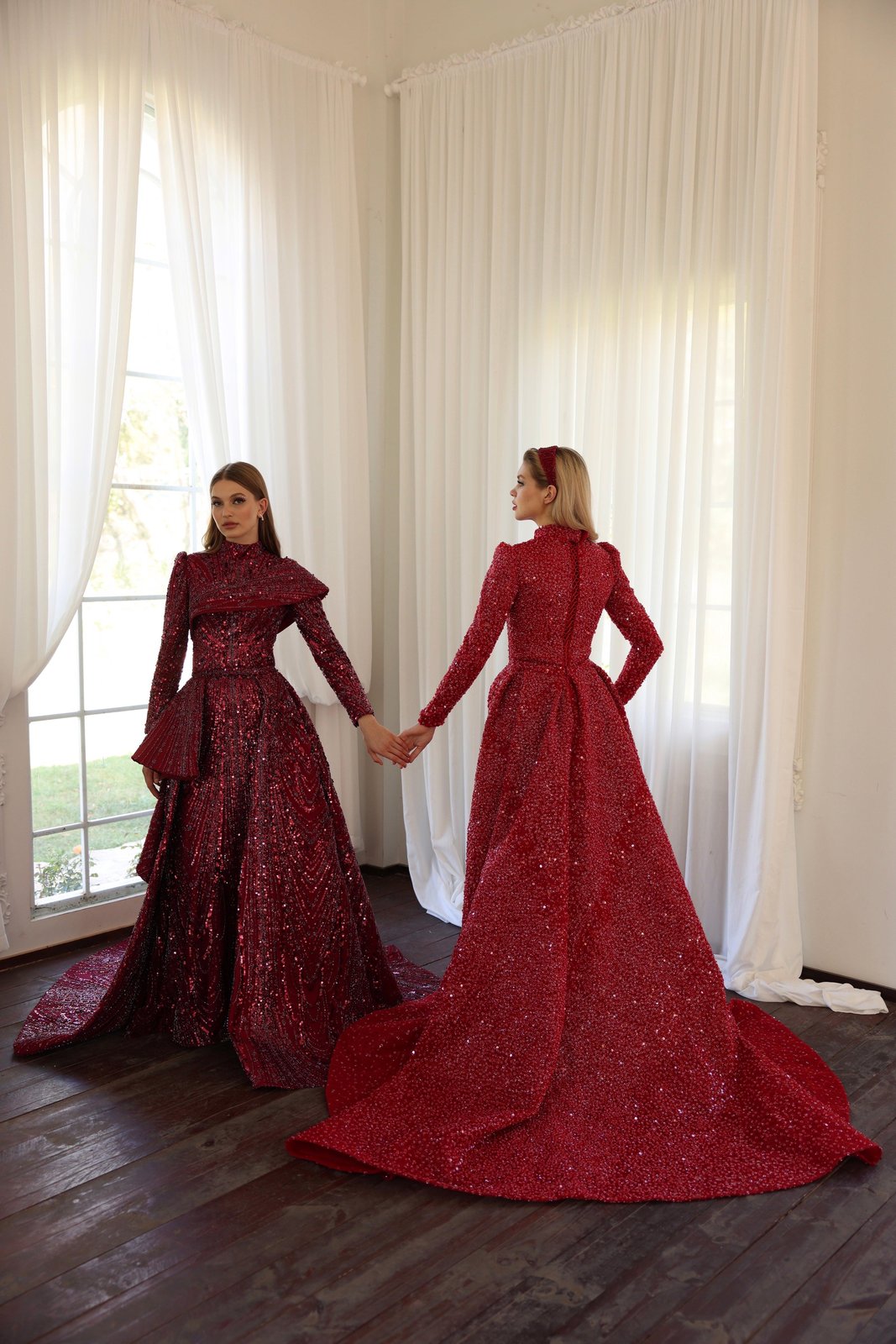 Avin Kuyruklu Elbise - Bordo