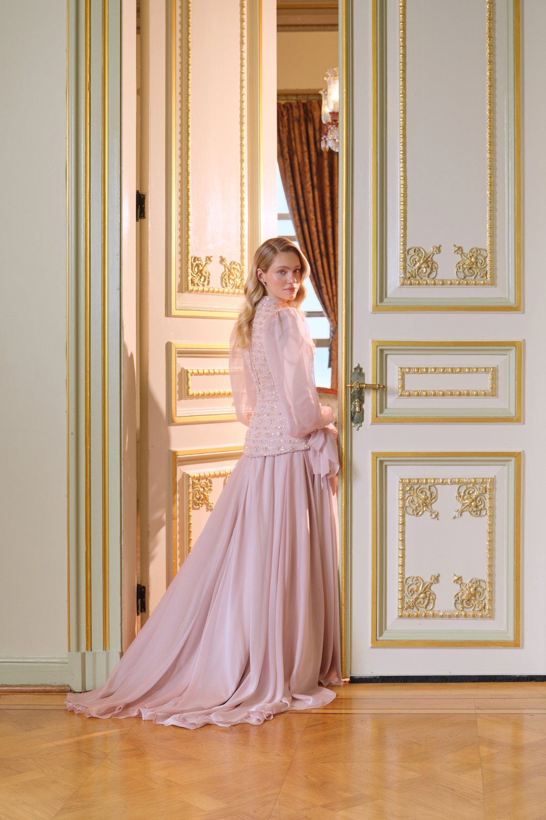 Denise Korseli Elbise - Pembe