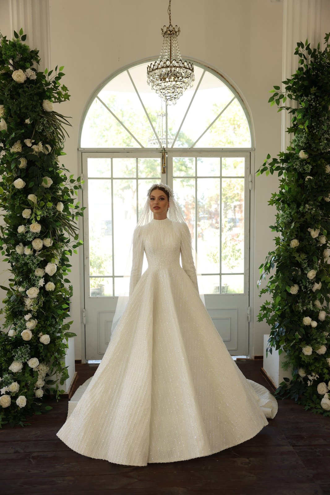 Amanda Kasnak Gelinlik - Beyaz