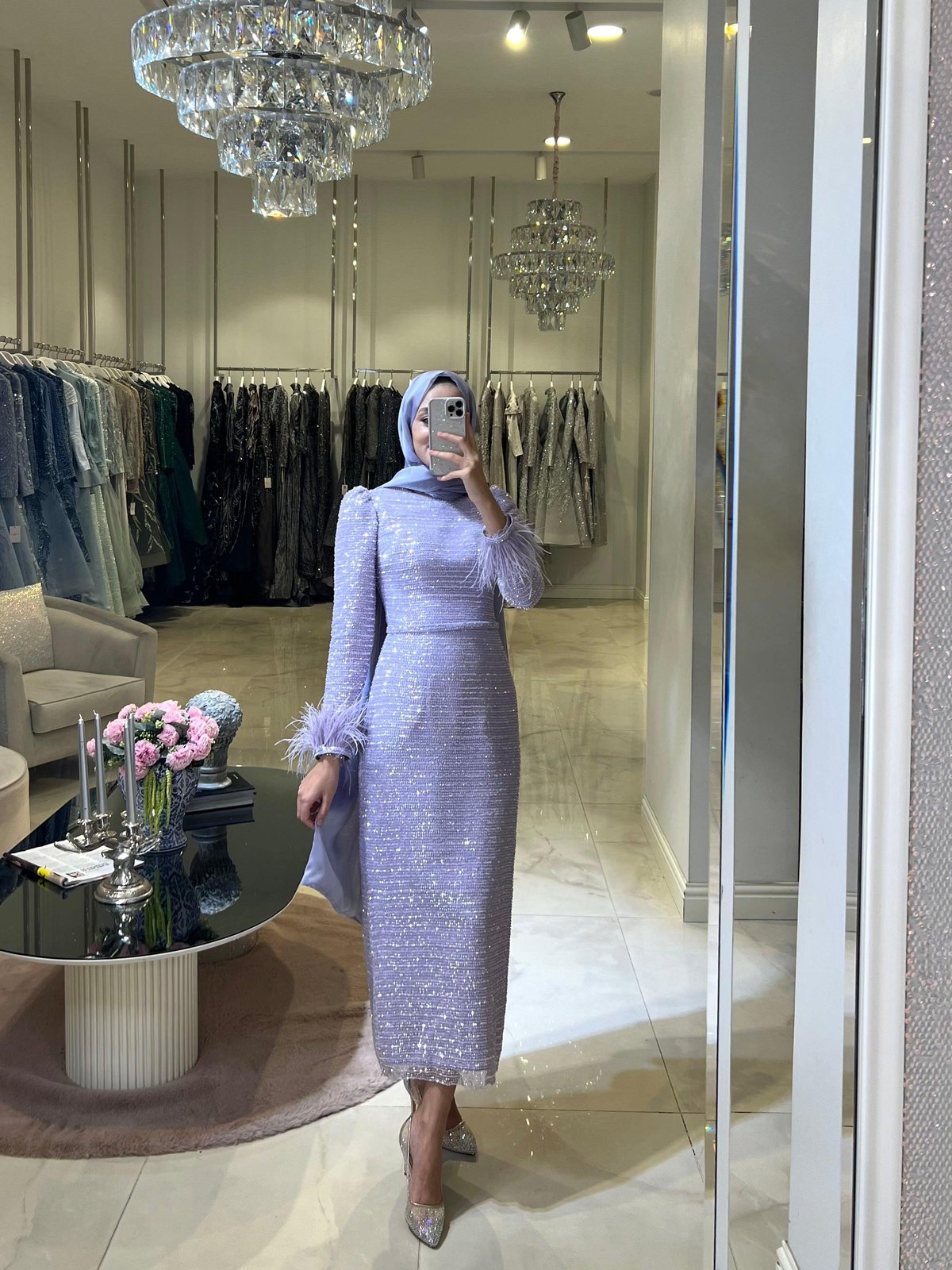 Harper Kalem Elbise - Lila