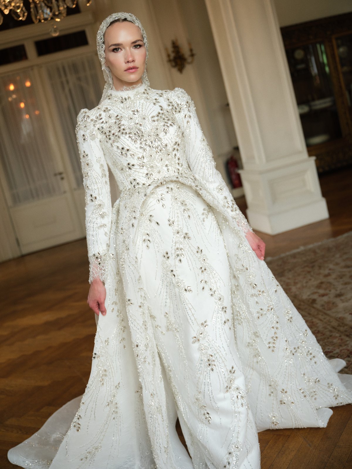 Nile Kasnak Gelinlik II - Beyaz