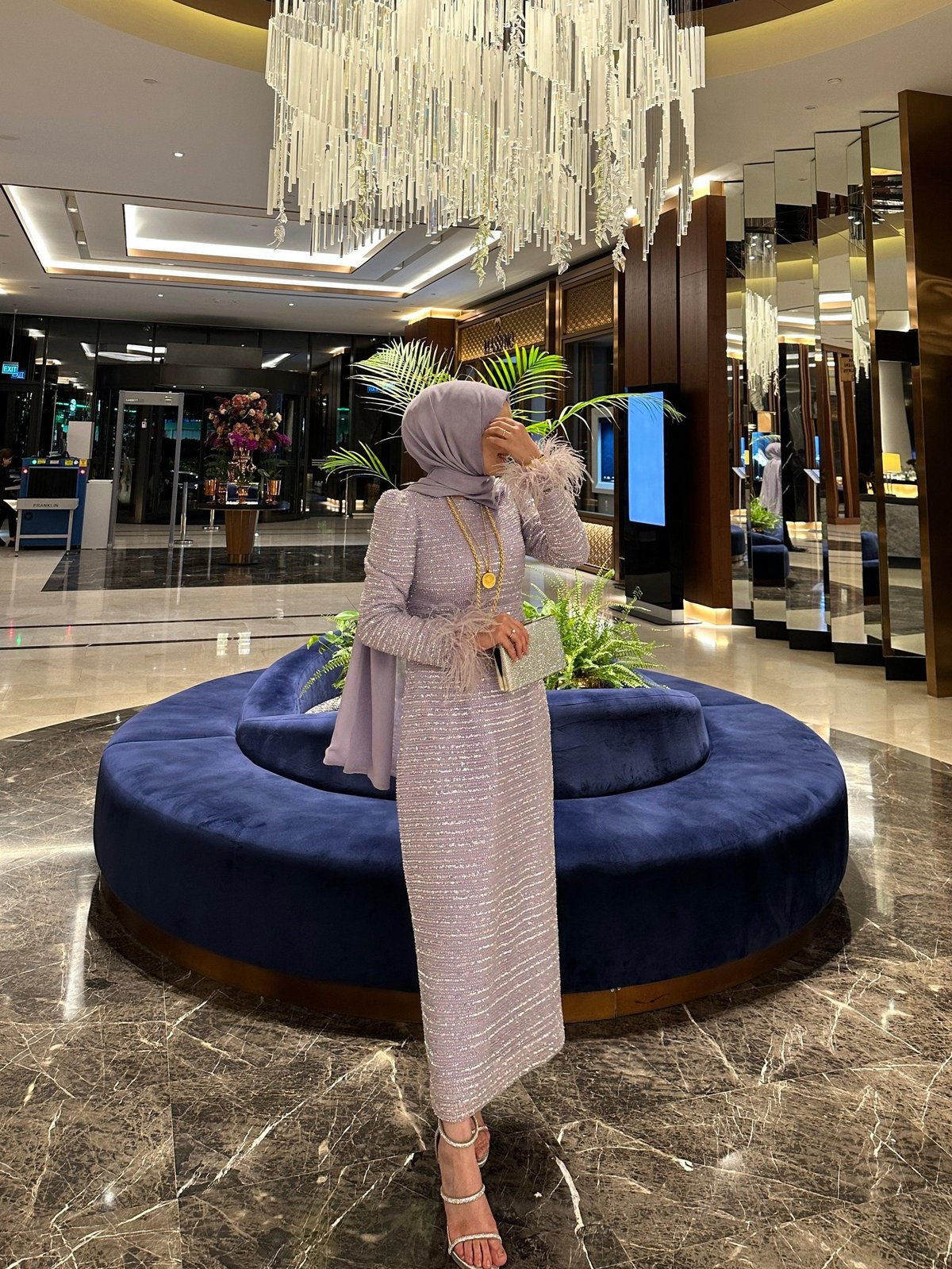 Harper Kalem Elbise - Lila